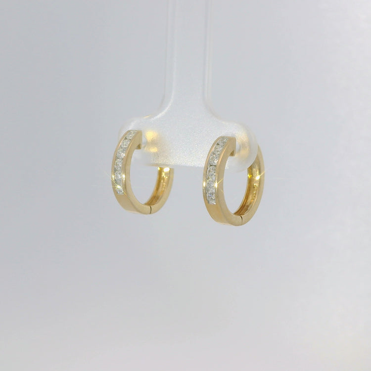 Diamond Hoop Earrings