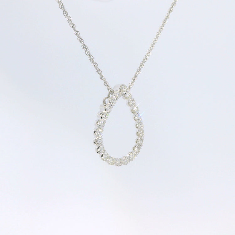 Diamond Teardrop Pendant