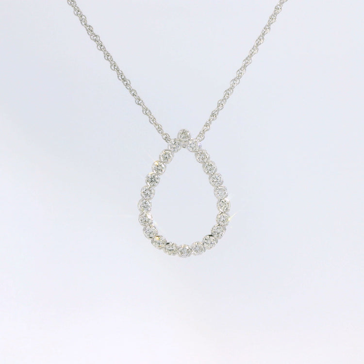 Diamond Teardrop Pendant