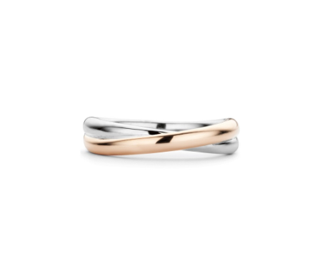 Rose Cross Band Ring