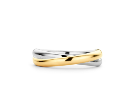 Yellow Gold Cross Band Ring