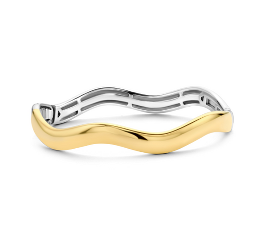 Wavy Two Tone Bangle