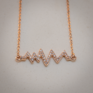 14K Gold Wasatch Mountain Necklace with Diamonds