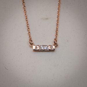 14K Solid Gold Moissanite & Diamond Necklace