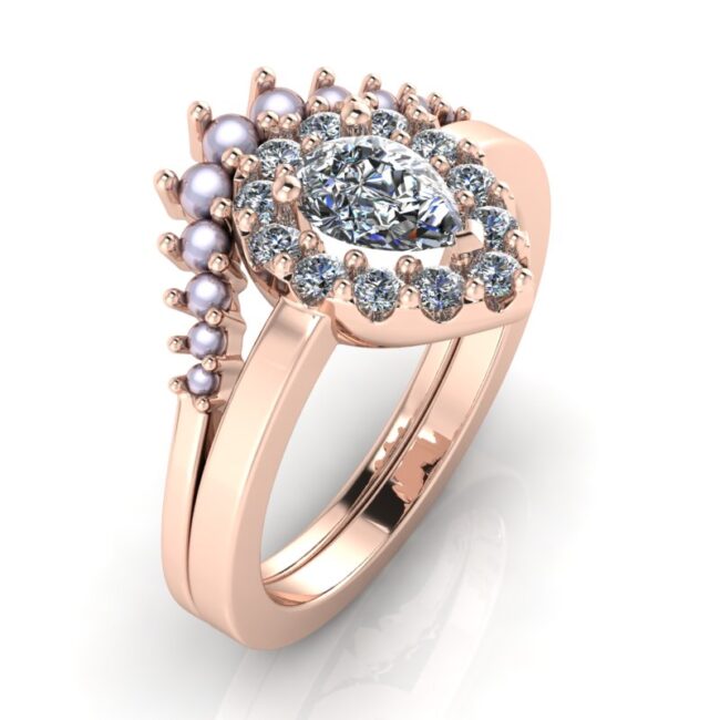 Custom Rose Gold Engagement Ring