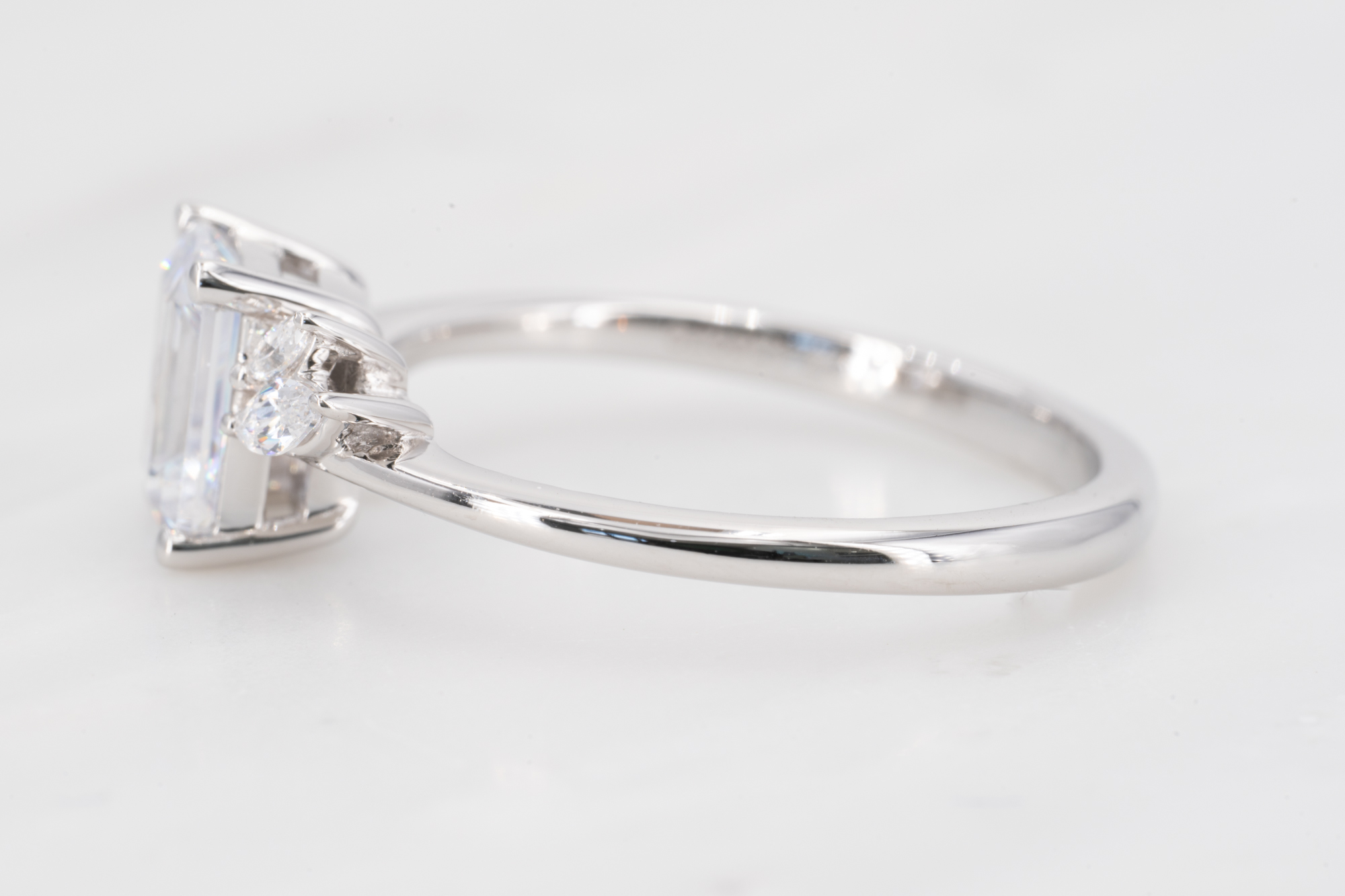 3.15 Carat Diamond Engagement Ring Round Pave Style Lab Grown Diamond 14K  Rose Gold Bridal Ring Samantha Model - Etsy